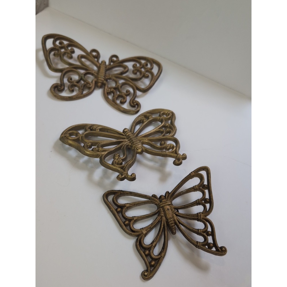 Vintage HOMCO Butterfly Wall Hangings Mid Century Modern Art Decor